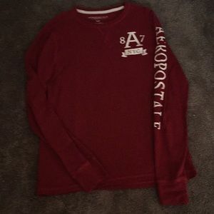 Burgundy Aeropostale LS tee